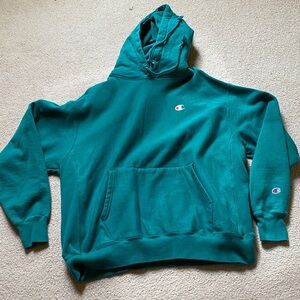 Champion Green Pullover Hoodie